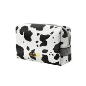 Maddalena | Borsa per trucco cosmetico impermeabile in pelle PU con stampa mucca