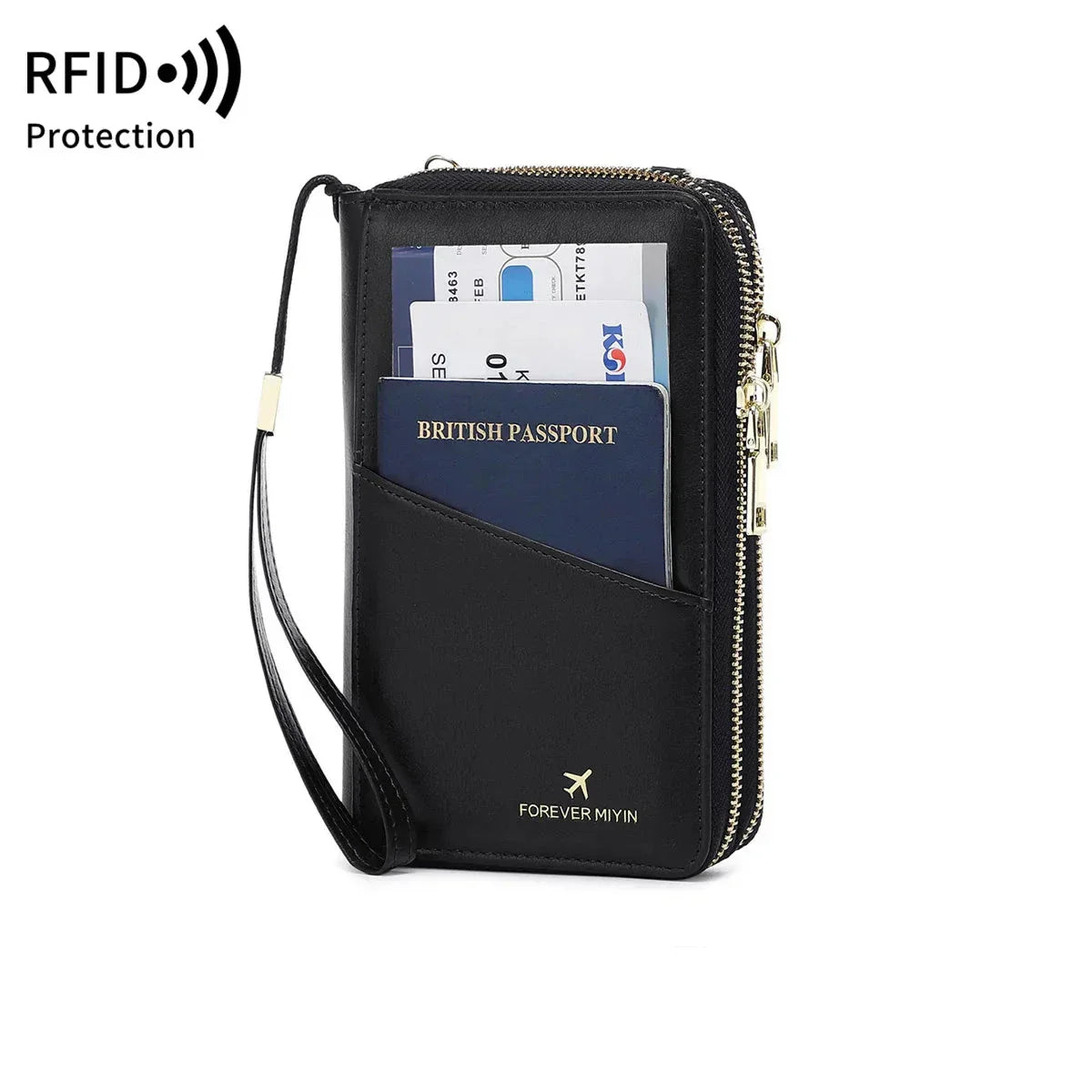 Dalia | Portafoglio porta passaporto sicuro e organizzato con blocco RFID