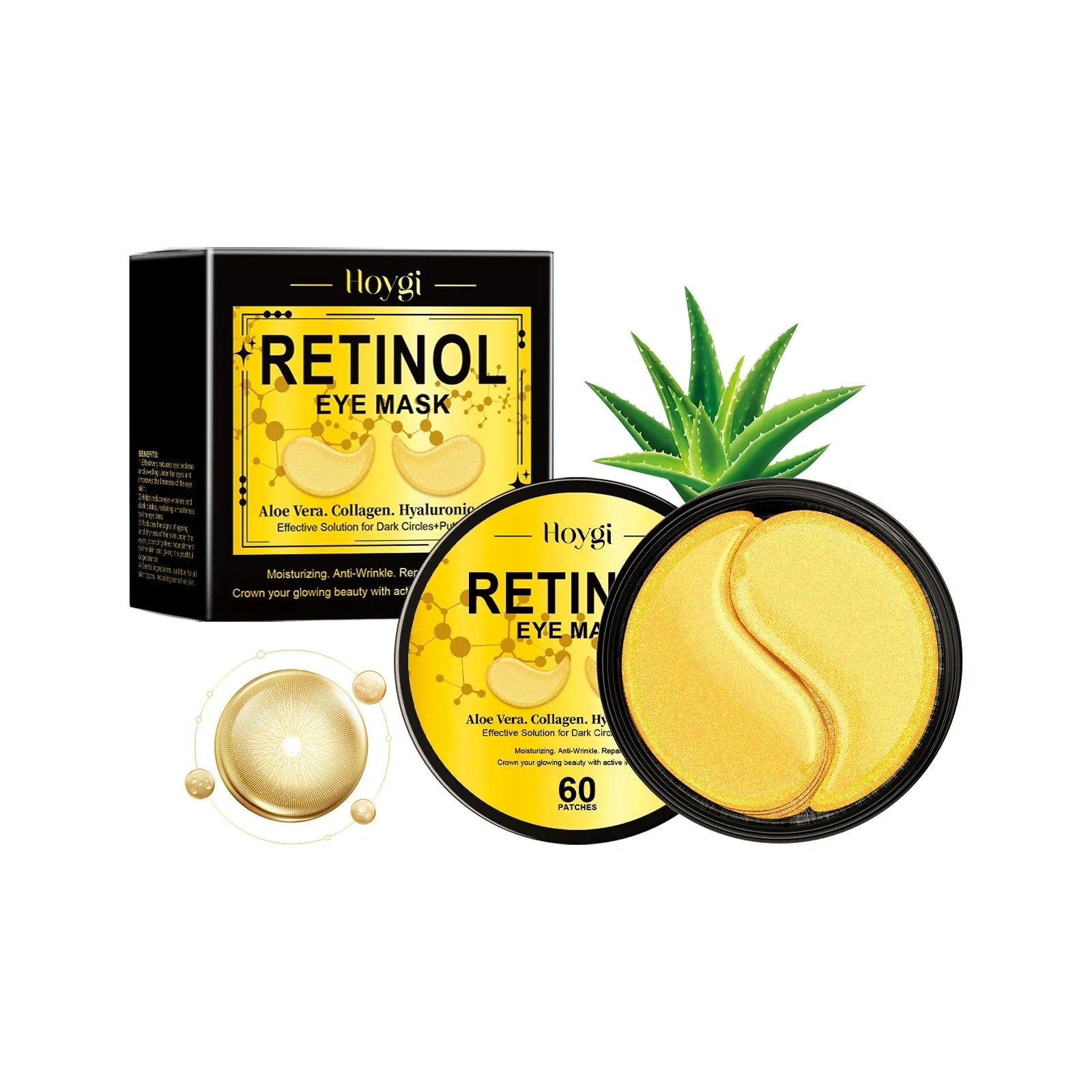 Glowrenew - Maschera per gli occhi di collagene e aloe vera per stringere-1