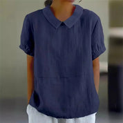 Bea | Comoda camicetta in lino e cotone