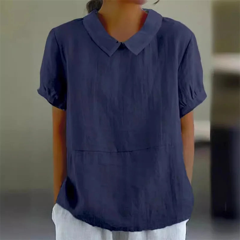 Bea | Comoda camicetta in lino e cotone
