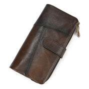 Cacciatore | Portafoglio da viaggio vintage in vera pelle con blocco RFID