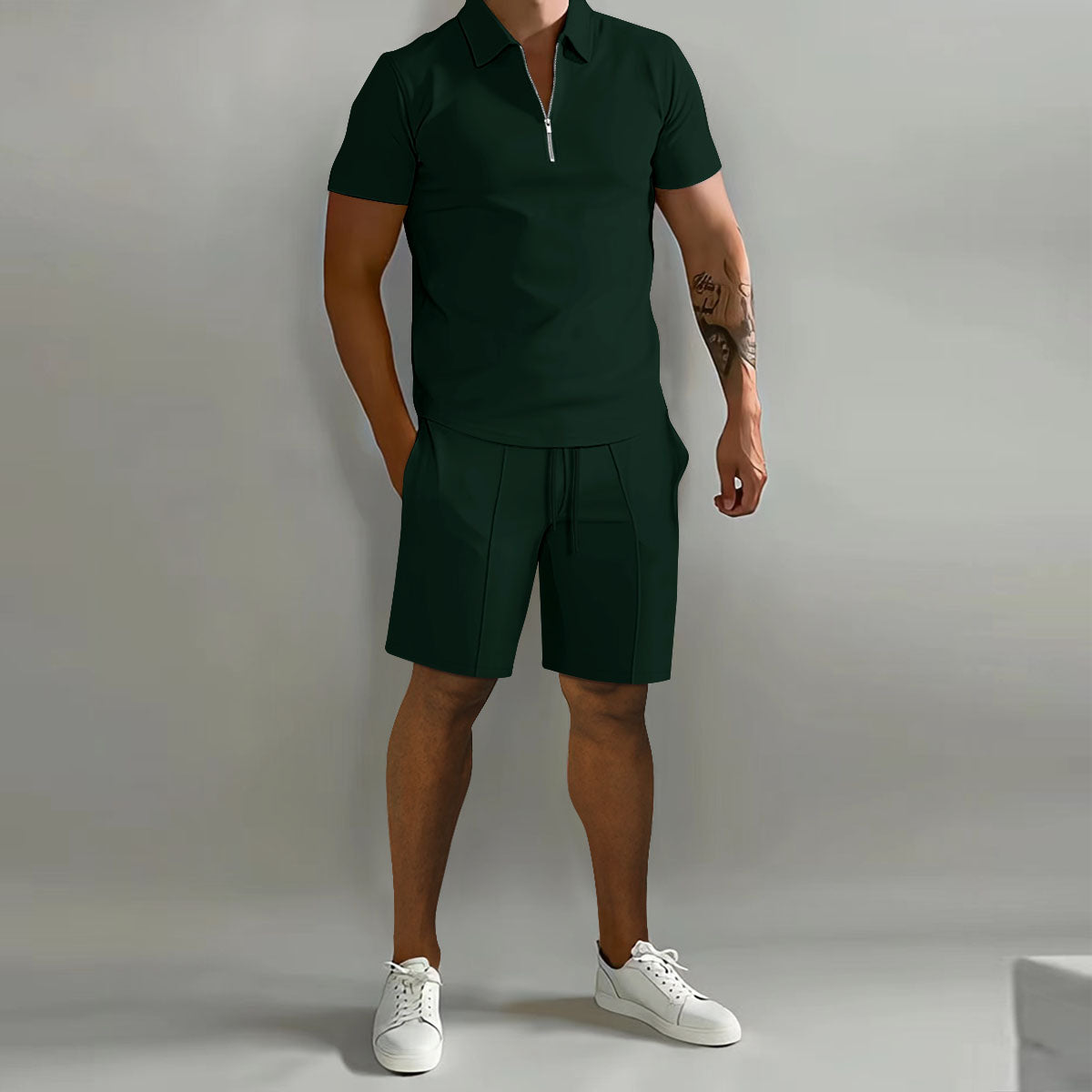 Migliora il tuo stile: polo e pantaloncini da uomo HENRY in due pezzi