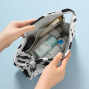 Maddalena | Borsa per trucco cosmetico impermeabile in pelle PU con stampa mucca