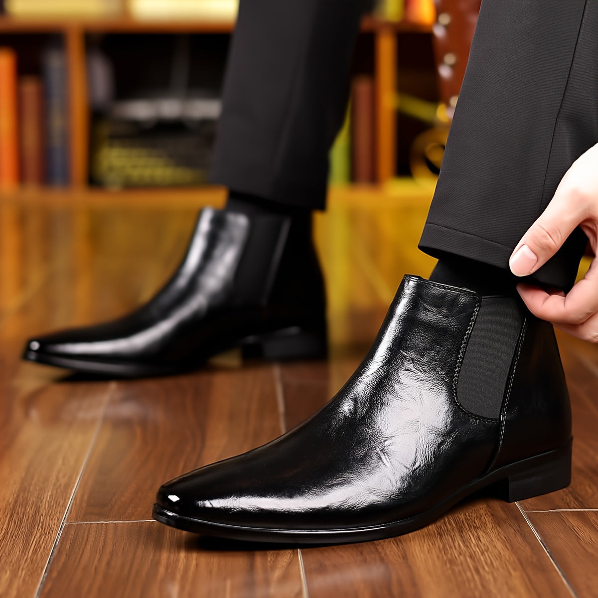 SEAN | Eleganti scarpe stringate con punta affilata da uomo 6