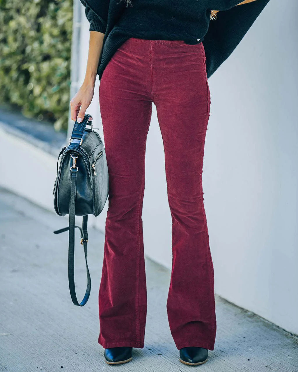 Selena - Pantaloni a vita alta svasati per donne