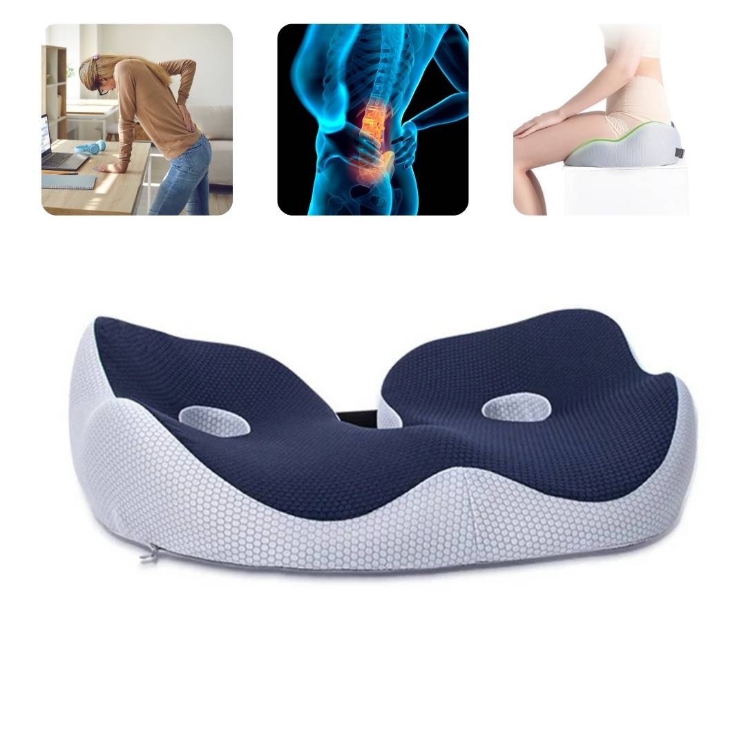 SITSMART Memory foam regolabile Sit osseo Relief | Cuscino del sedile per dolore alla pressione del coccige - Supporto alla postura nelle sedie da ufficio 1