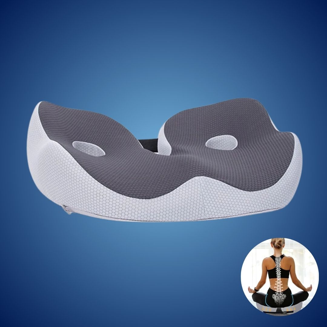 SITSMART Memory foam regolabile Sit osseo Relief | Cuscino del sedile per dolore alla pressione del coccige - Supporto alla postura nelle sedie da ufficio 2