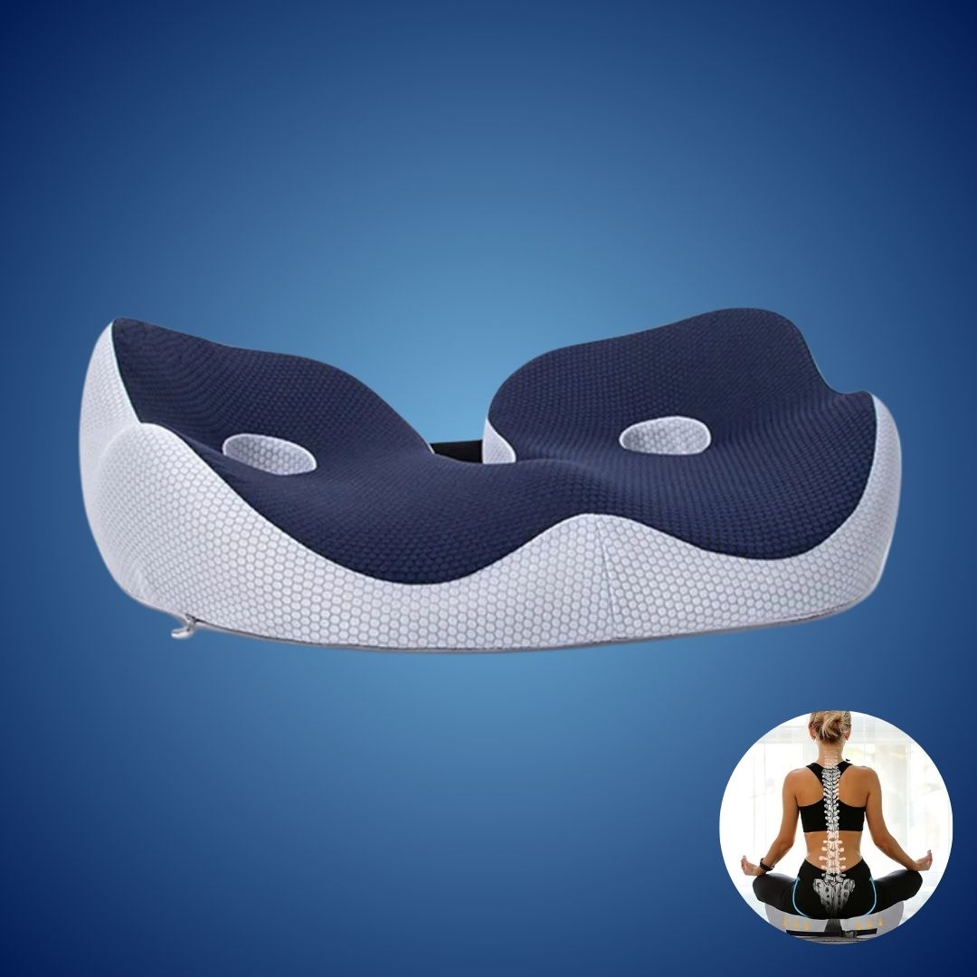 SITSMART Memory foam regolabile Sit osseo Relief | Cuscino del sedile per dolore alla pressione del coccige - Supporto alla postura nelle sedie da ufficio 3