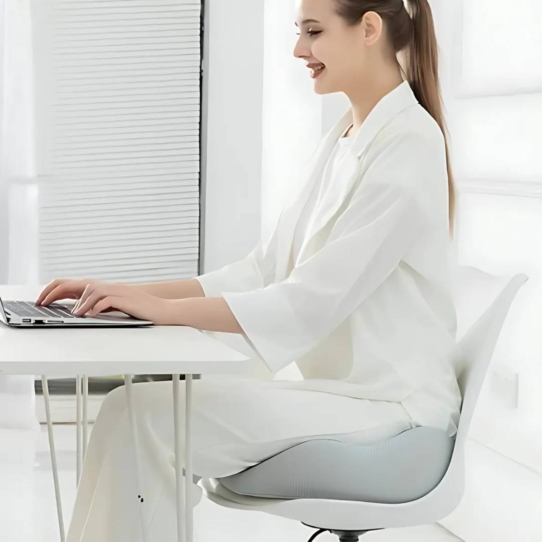 SITSMART Memory foam regolabile Sit osseo Relief | Cuscino del sedile per dolore alla pressione del coccige - Supporto alla postura nelle sedie da ufficio 4