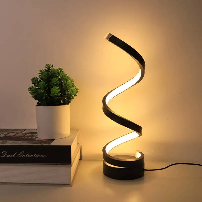 SPIRALUX – Lampada da tavolo a LED a spirale dal design moderno (dimmerabile) 0