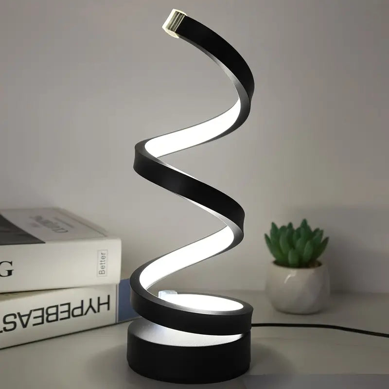 SPIRALUX – Lampada da tavolo a LED a spirale dal design moderno (dimmerabile) 1