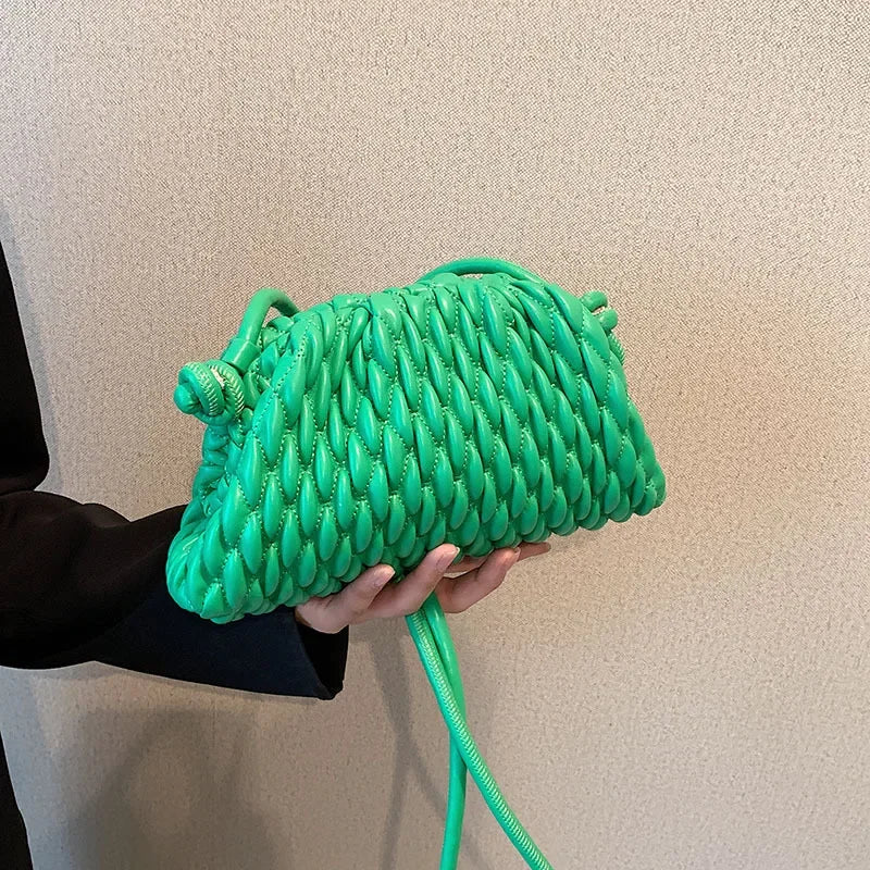 Nellie | Elegante borsa a tracolla a tracolla in pelle mini tinta unita
