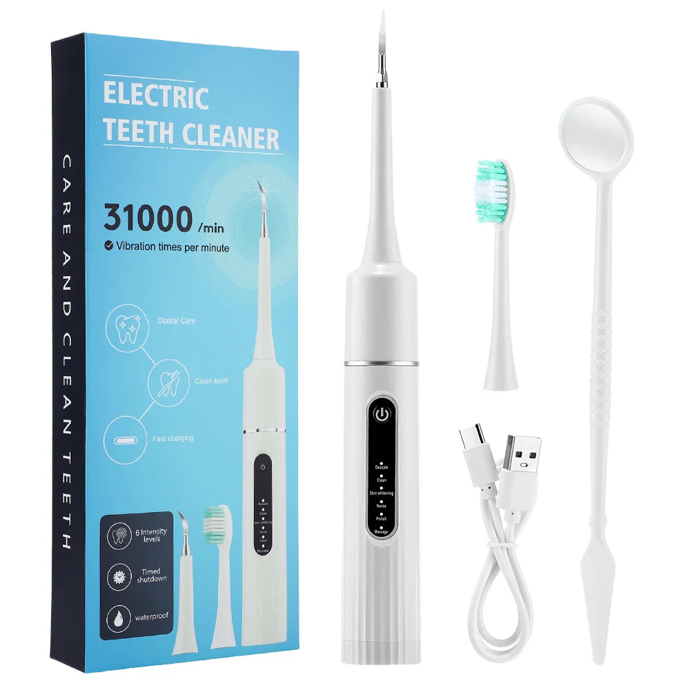minuto, pulizia dentale, USB, impermeabile, cura denti efficace.