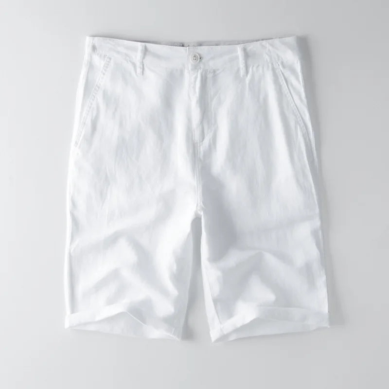  Shorts mentali da uomo - miscela di tampone di cotone - Fit rilassato - lunghezza del ginocchio con borse-5