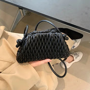 Nellie | Elegante borsa a tracolla a tracolla in pelle mini tinta unita