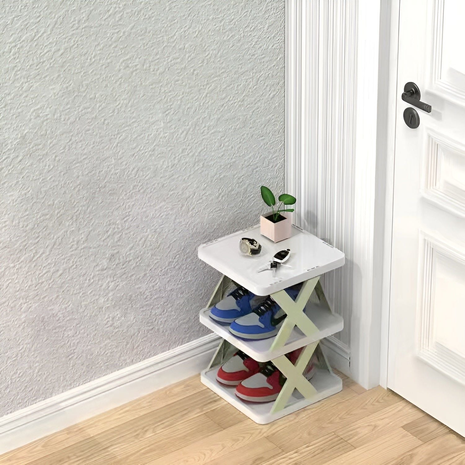 Scaffale per scarpe multifunzionale e pieghevole - Spacesver 1