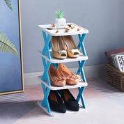 Scaffale per scarpe multifunzionale e pieghevole - Spacesver 4