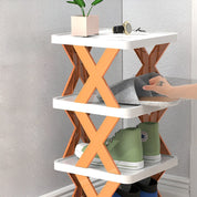 Scaffale per scarpe multifunzionale e pieghevole - Spacesver 8