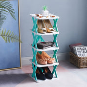 Scaffale per scarpe multifunzionale e pieghevole - Spacesver 9
