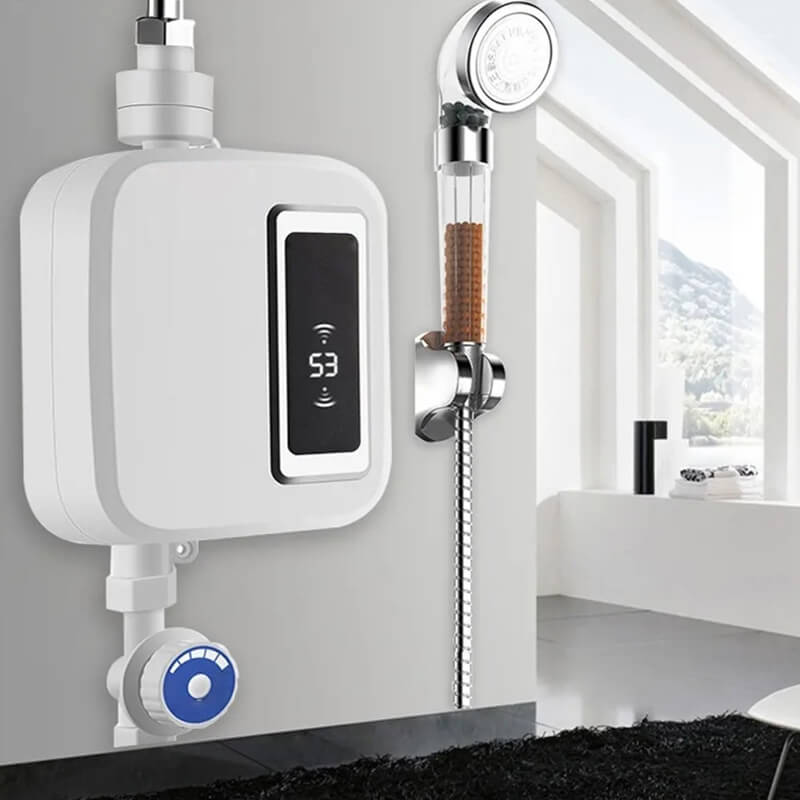 Scaldabagno istantaneo | Acqua calda illimitata su richiesta | Risparmio di spazio e di energia 0