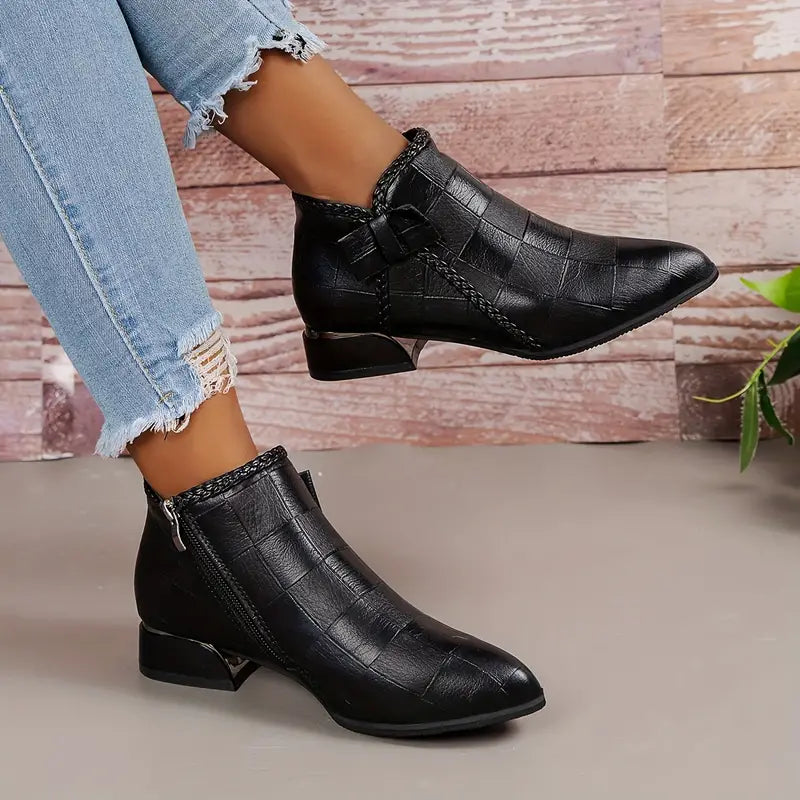 Scarpe alte fino alla caviglia per donna | Tacco basso 0