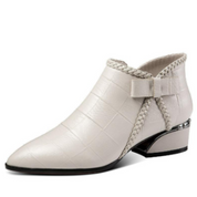 Scarpe alte fino alla caviglia per donna | Tacco basso 1