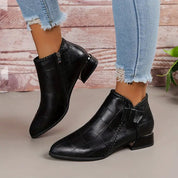 Scarpe alte fino alla caviglia per donna | Tacco basso 3