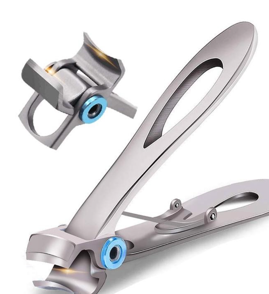 Tagliaunghie in acciaio inossidabile con design ergonomico e lame affilate, ideale per manicure e pedicure precise. Accessorio essenziale per la cura delle unghie.