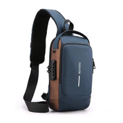 Avenir | Elegante borsa da viaggio impermeabile a tracolla con funzioni antifurto per la massima sicurezza