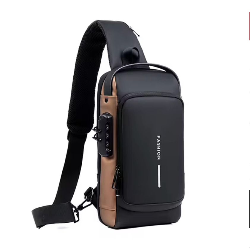 Avenir | Elegante borsa da viaggio impermeabile a tracolla con funzioni antifurto per la massima sicurezza