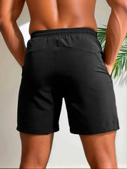  Uomini -ors -Stops Shorts - facile avvolgimento di umidità - tessuto elastico - tasto con cerniera-3