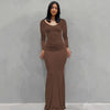 Marrone-Manica lunga / XS
