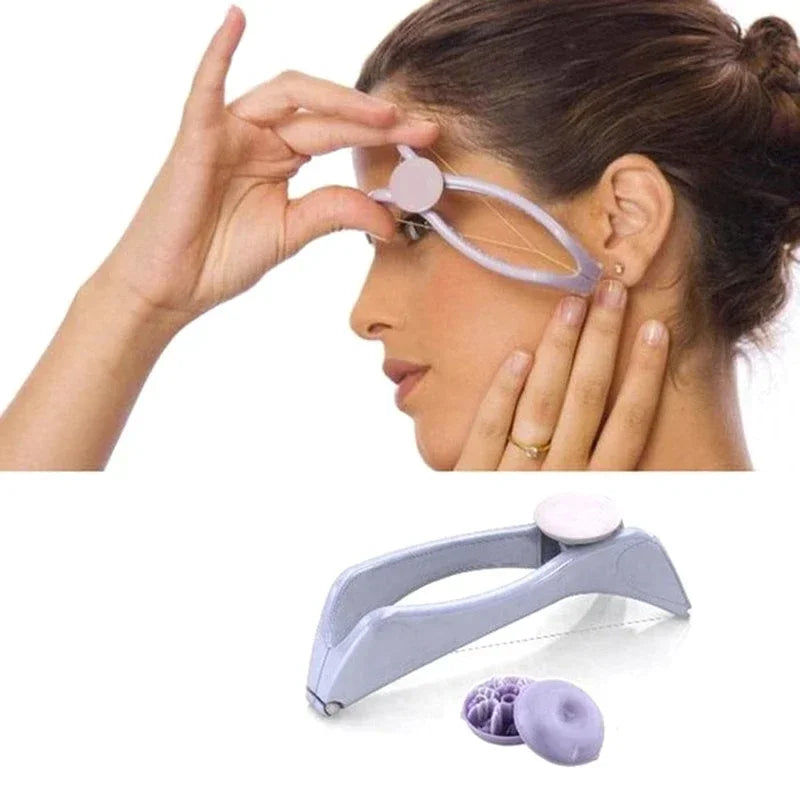 Dispositivo per massaggio facciale, colore lavanda, utilizzato per tonificare la pelle e ridurre le rughe. Accessorio bellezza anti-età.