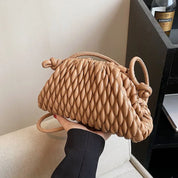 Nellie | Elegante borsa a tracolla a tracolla in pelle mini tinta unita