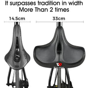 Sedile in bici ergonomica con cuscino spesso - sedile in bicicletta più comoda per MTB e bici da strada, design traspirante 4