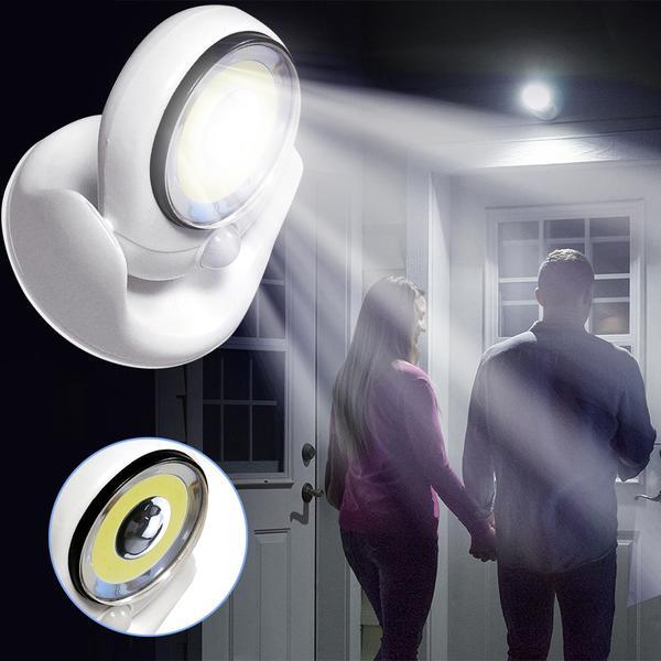 Sensore di movimento ultra-luminoso LED LED OUTDOOR-LAMPAGNO LED wireless da 450 LUMEN ATTRAVERSI per sicurezza e visibilità 0