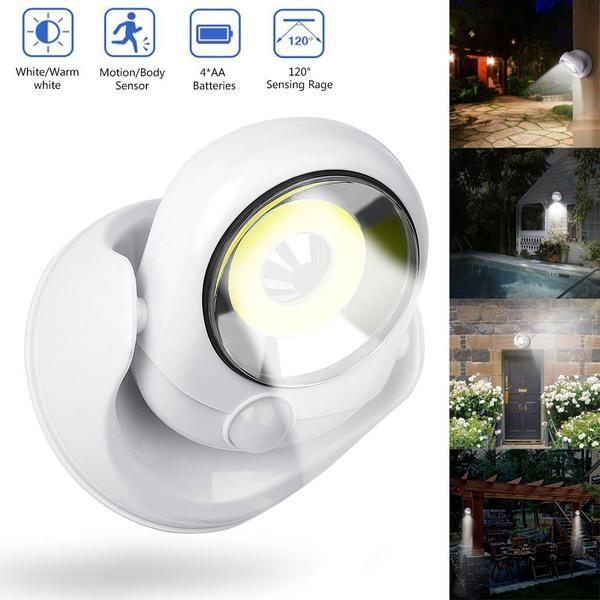 Sensore di movimento ultra-luminoso LED LED OUTDOOR-LAMPAGNO LED wireless da 450 LUMEN ATTRAVERSI per sicurezza e visibilità 1