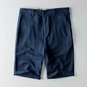  Shorts mentali da uomo - miscela di tampone di cotone - Fit rilassato - lunghezza del ginocchio con borse-3