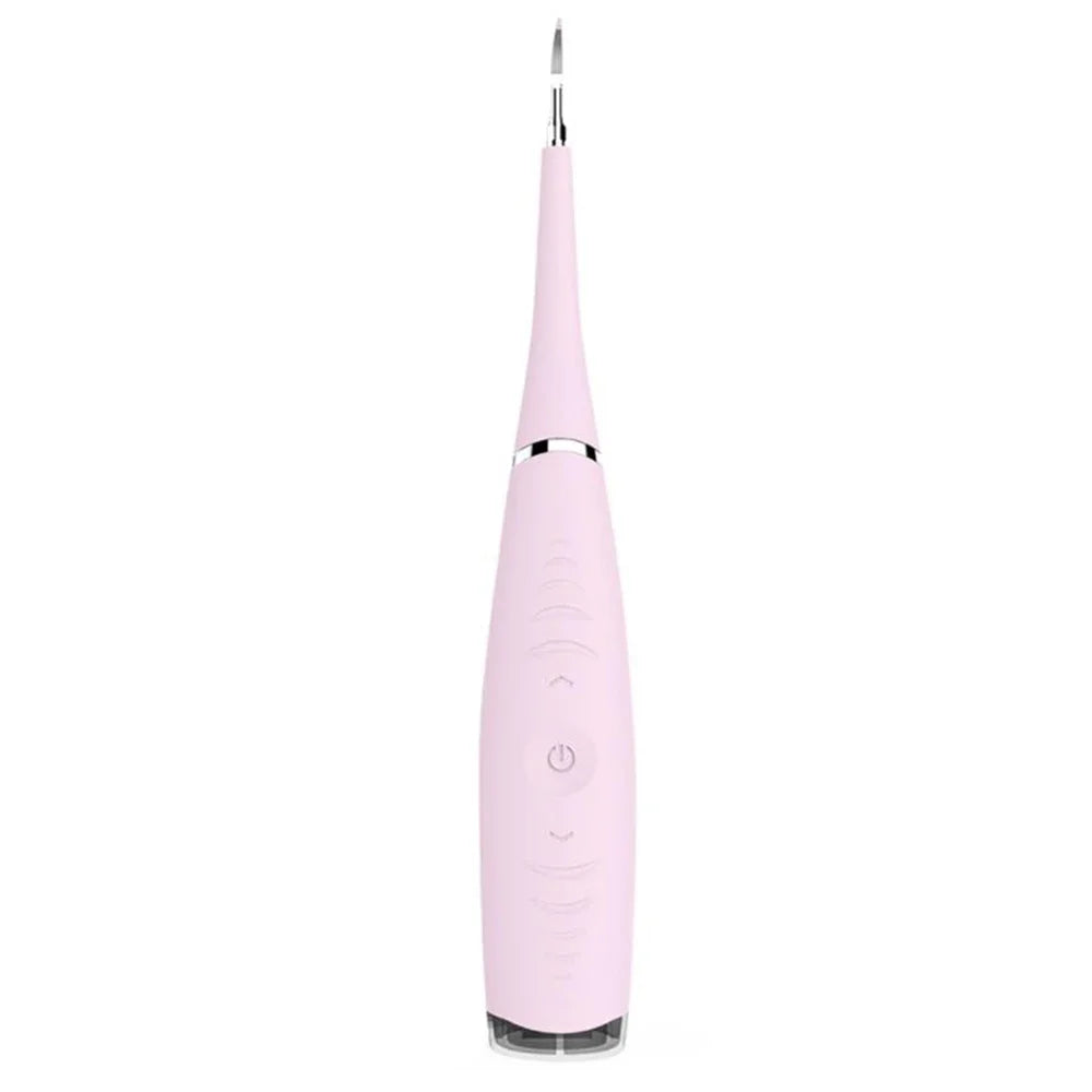 Spazzolino elettrico rosa per pulizia dentale, design ergonomico, setole sottili, ideale per igiene orale quotidiana, ricaricabile e portatile.
