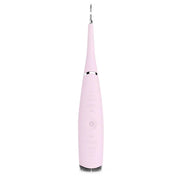 Spazzolino elettrico rosa per pulizia dentale, design ergonomico, setole sottili, ideale per igiene orale quotidiana, ricaricabile e portatile.
