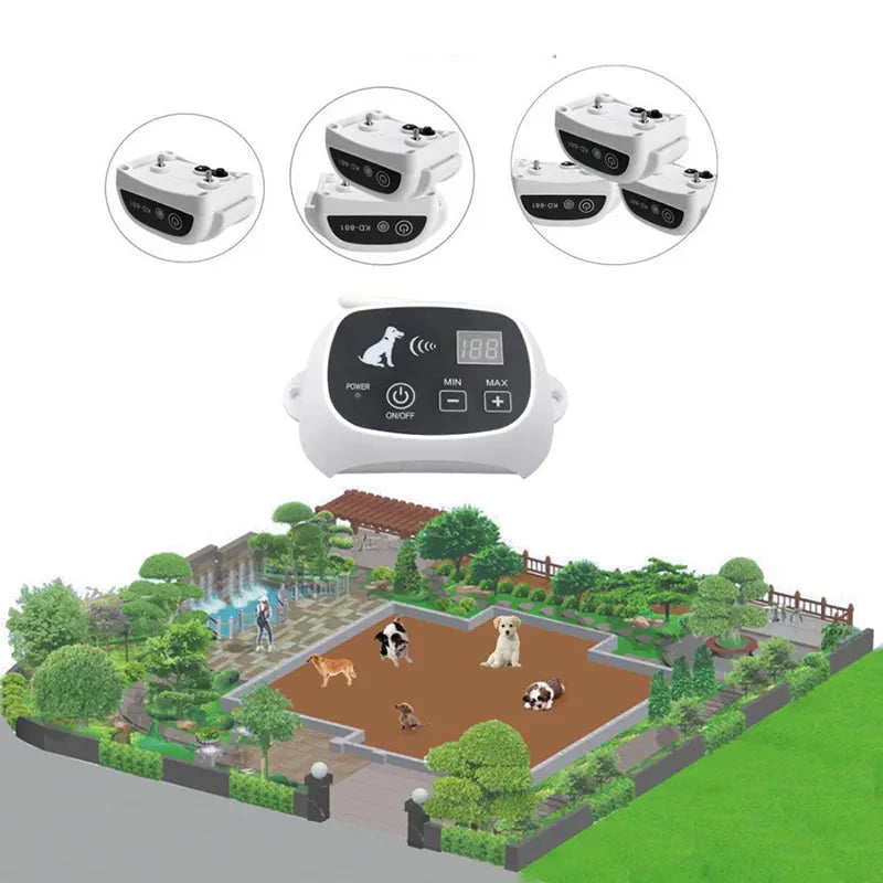Sistema di addestramento per recinzione per cani wireless ricaricabile IP67 impermeabile 5