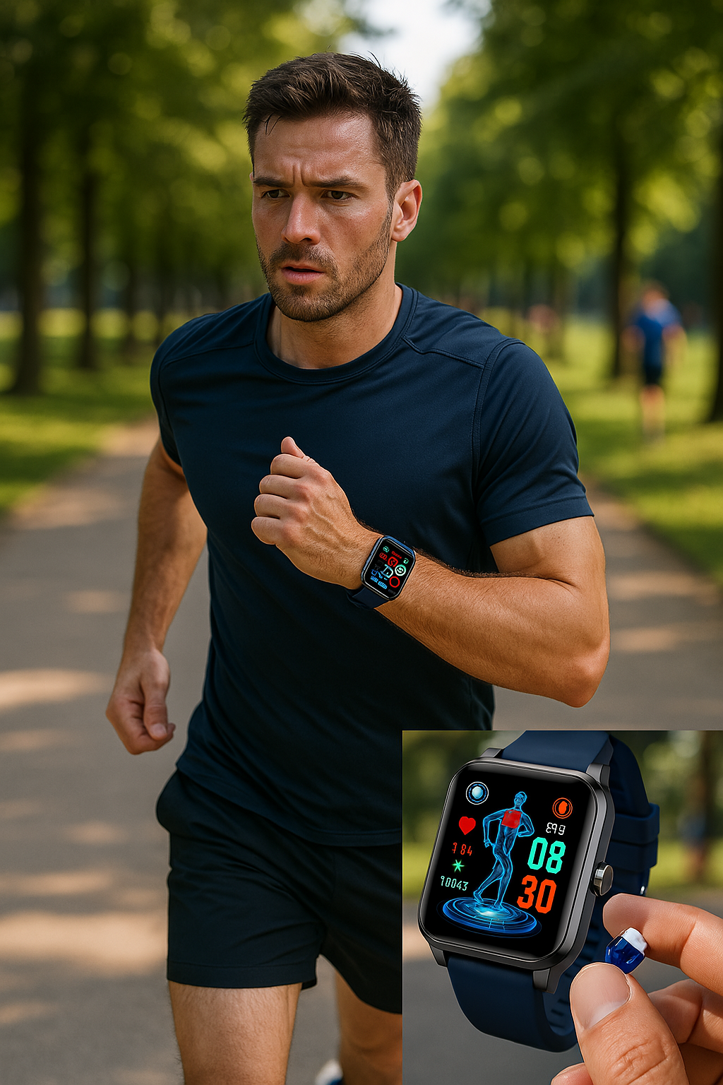Smartwatch per salute e fitness - EKG, pressione sanguigna, misurazione della frequenza cardiaca - IOS e Android compatibile 1