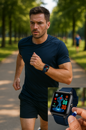 Smartwatch per salute e fitness - EKG, pressione sanguigna, misurazione della frequenza cardiaca - IOS e Android compatibile 1