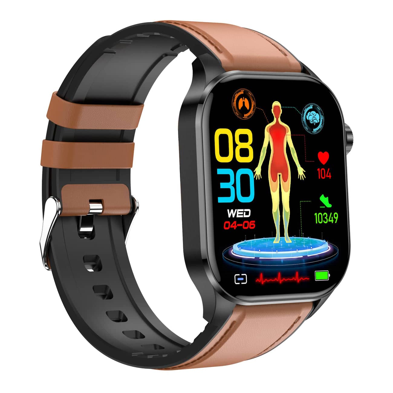 Smartwatch per salute e fitness - EKG, pressione sanguigna, misurazione della frequenza cardiaca - IOS e Android compatibile 10