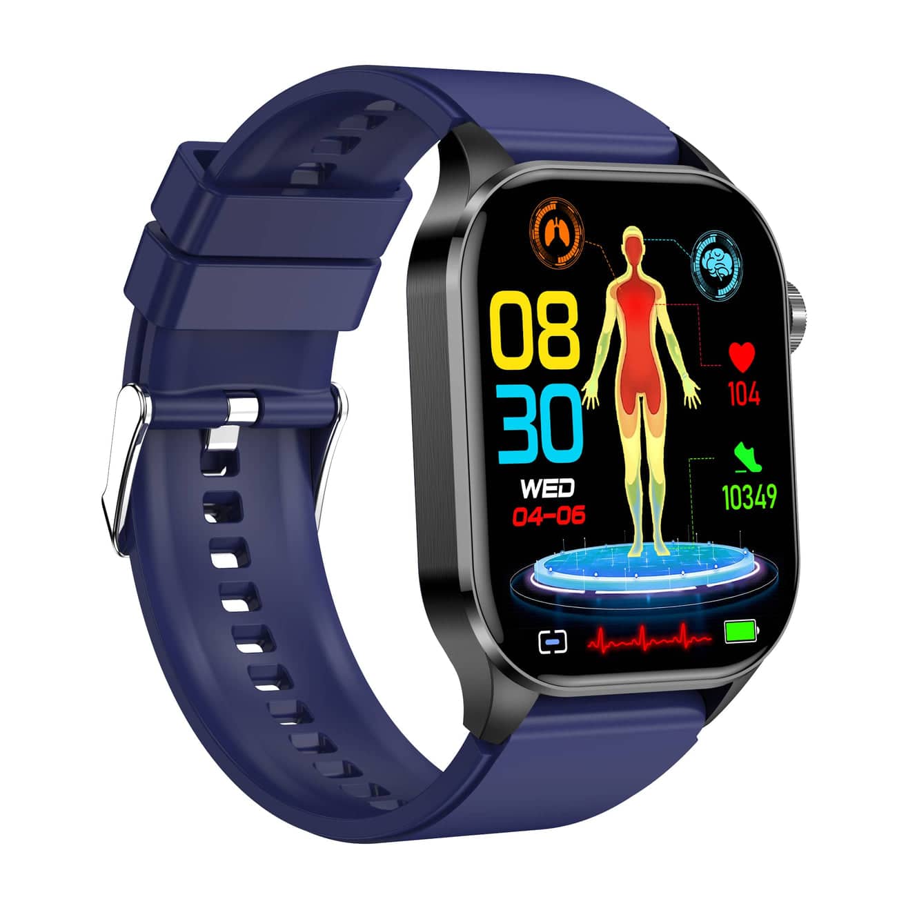 Smartwatch per salute e fitness - EKG, pressione sanguigna, misurazione della frequenza cardiaca - IOS e Android compatibile 4