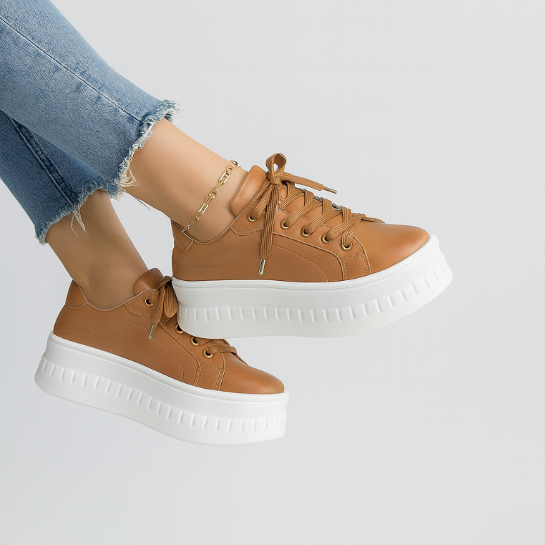 Sneakers da donna – Design con plateau – Eleganti e comode 0
