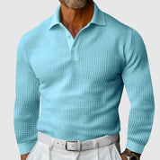 Steve | Polo a maniche lunghe in maglia Elite Texture 0
