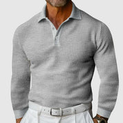 Steve | Polo a maniche lunghe in maglia Elite Texture 1