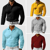 Steve | Polo a maniche lunghe in maglia Elite Texture 5